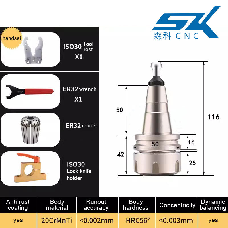 iso30 cnc router machine tool holder