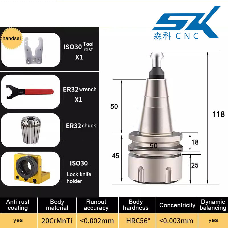 iso30 cnc router machine tool holder