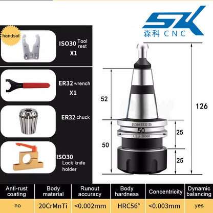 iso30 cnc router machine tool holder