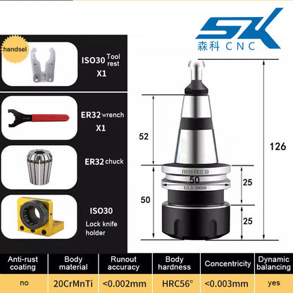 iso30 cnc router machine tool holder