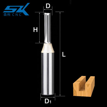 arden wood cnc bit double flute straight router bits