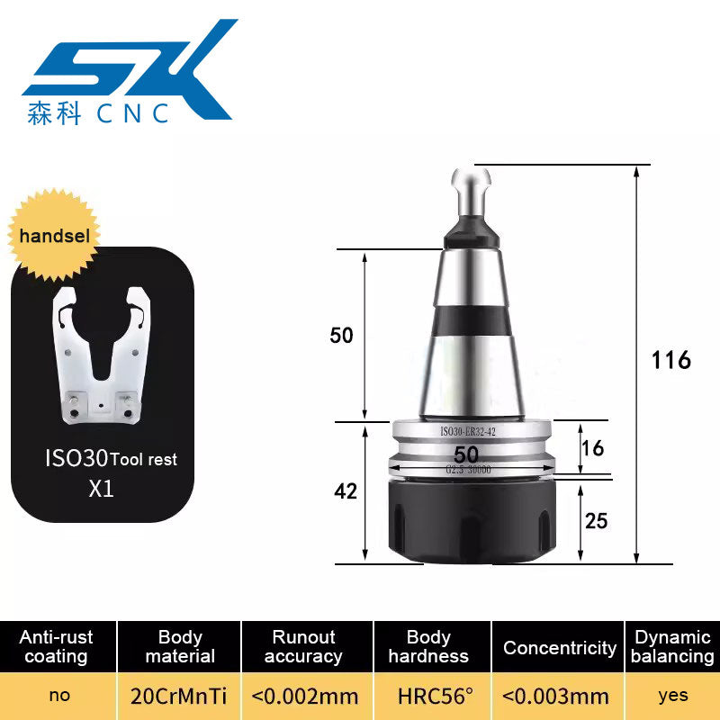 iso30 cnc router machine tool holder