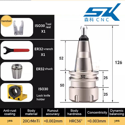 iso30 cnc router machine tool holder