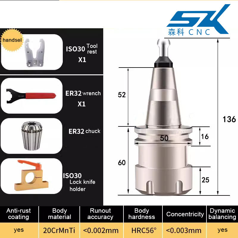 iso30 cnc router machine tool holder