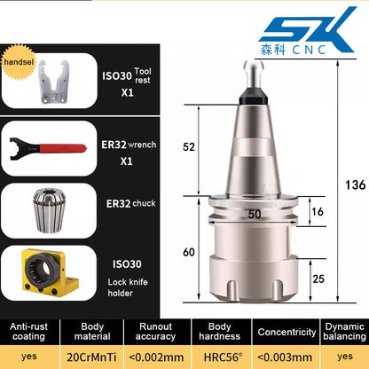 iso30 cnc router machine tool holder