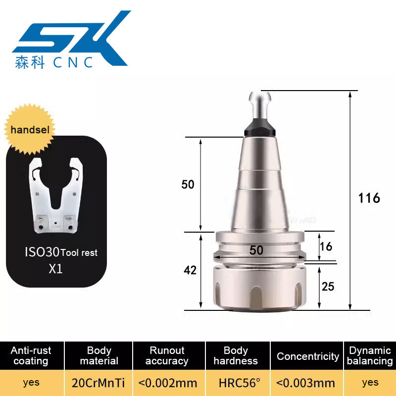 iso30 cnc router machine tool holder