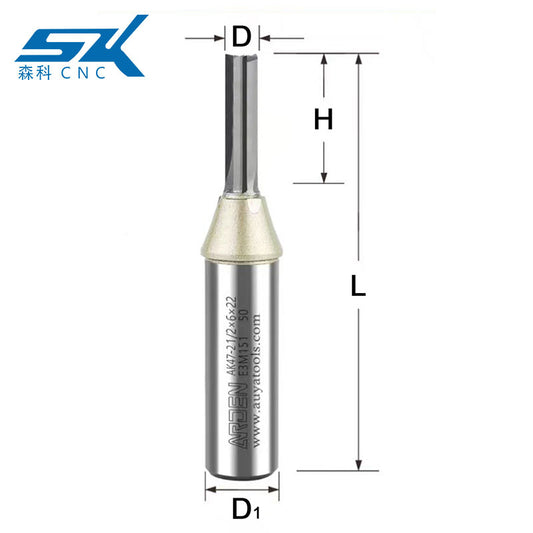 arden tct 3 Flute 1/2 Shank straight cnc wood router bit