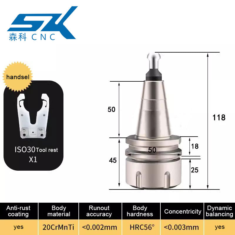 iso30 cnc router machine tool holder