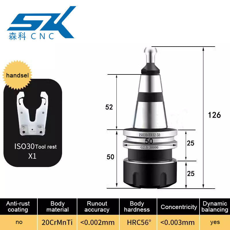 iso30 cnc router machine tool holder