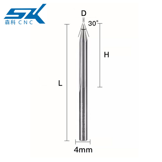 2 flute straight cnc groove pointed wood router bits