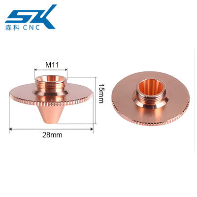 fiber laser cutting head nozzles