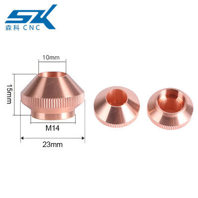 fiber laser cutting head nozzles